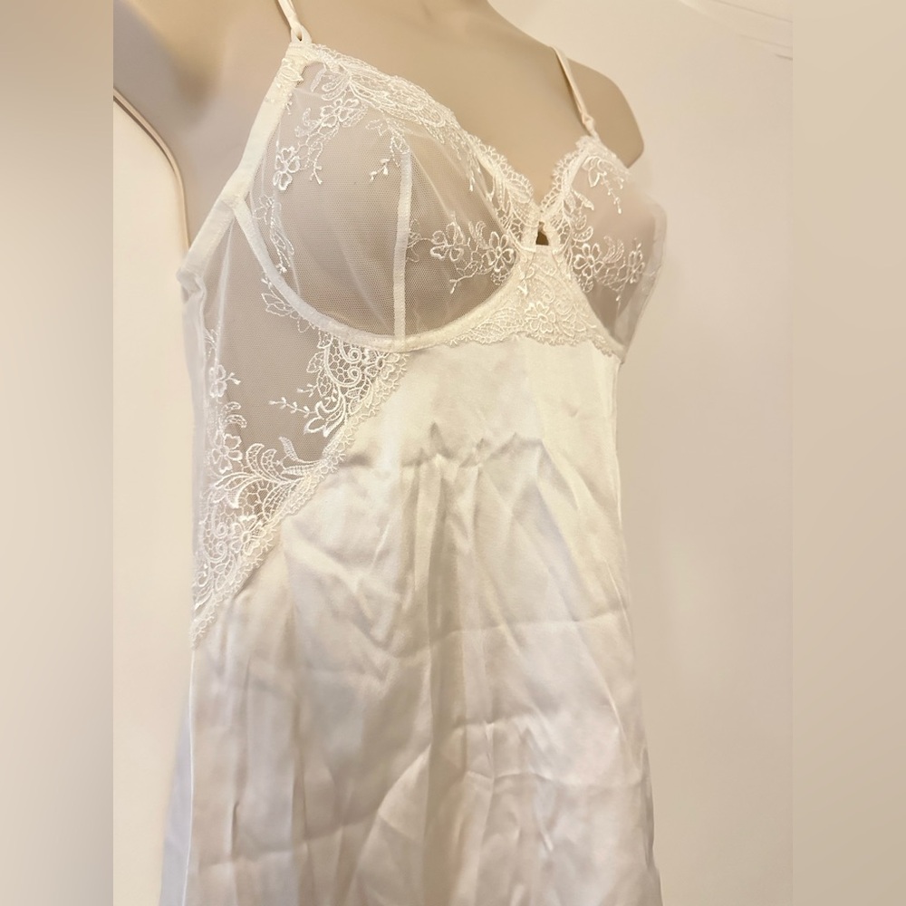 La Perla white/ Ivory Silk  and Lace bridal slip dress.
